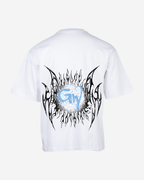 G West Rhinestone Skeleton Body Oversized T-Shirt Mens G West