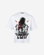 G WEST SKULL AND WINGED VISION OVERSIZED T-Shirt Mens G West