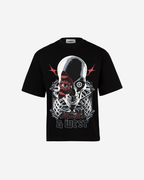 G WEST SKULL AND WINGED VISION OVERSIZED T-Shirt Mens G West