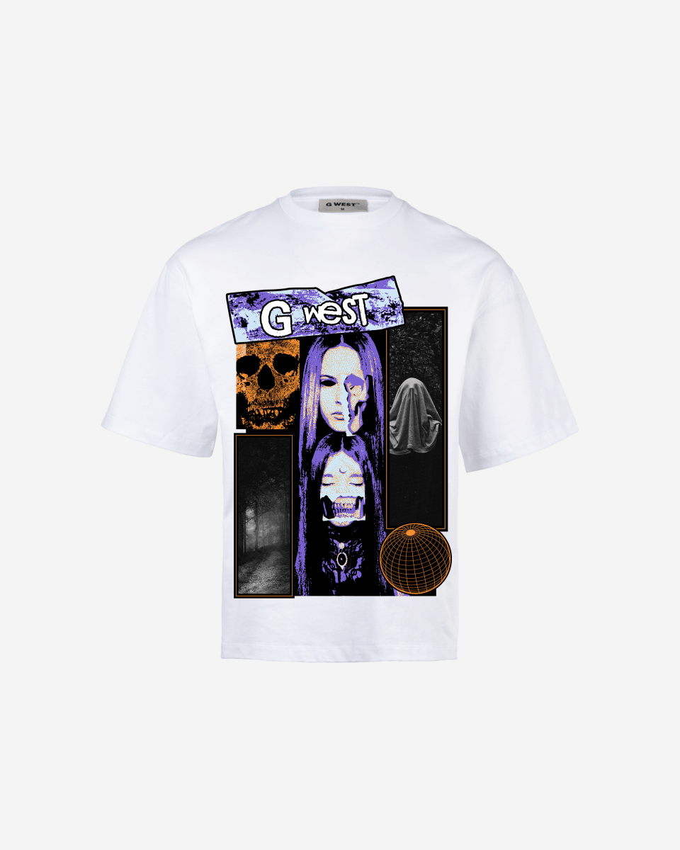 G West skull n shadows Oversized T-Shirt Mens G West