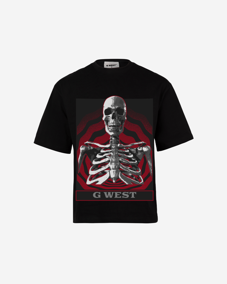 G WEST Skull of the unknown OVersized T-Shirt Mens G West