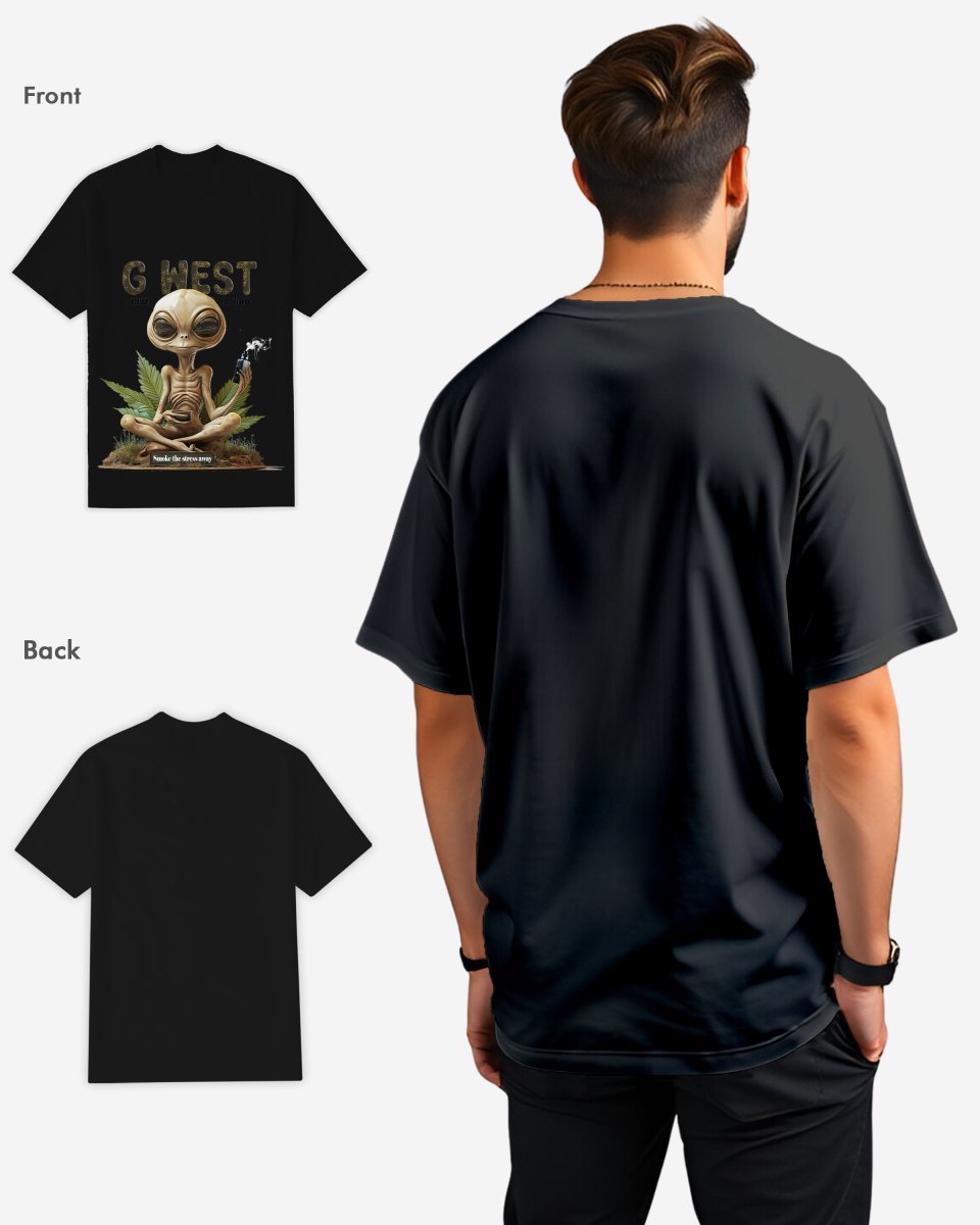 G West Smoking Alien T-Shirt Mens G West