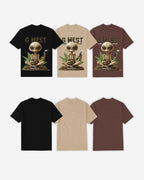 G West Smoking Alien T-Shirt Mens G West