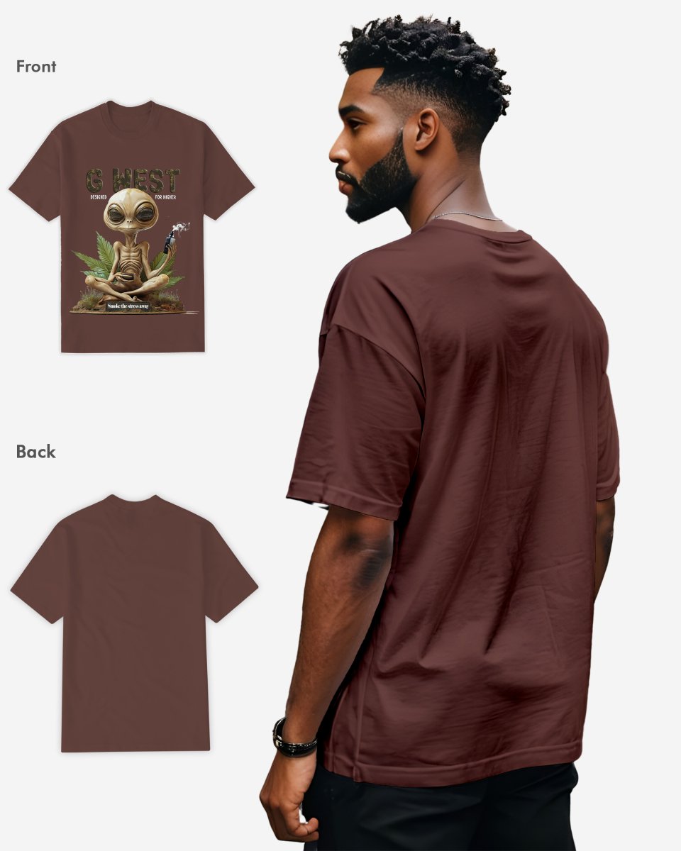 G West Smoking Alien T-Shirt Mens G West