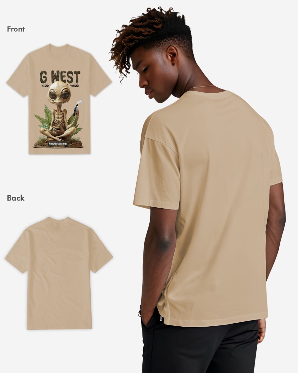 G West Smoking Alien T-Shirt Mens G West