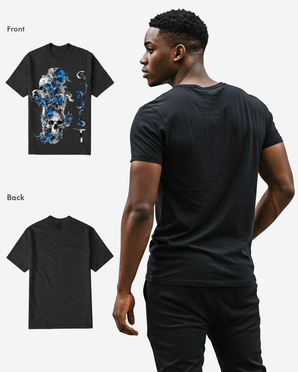 G West Mens Smoky Skull Tee G West
