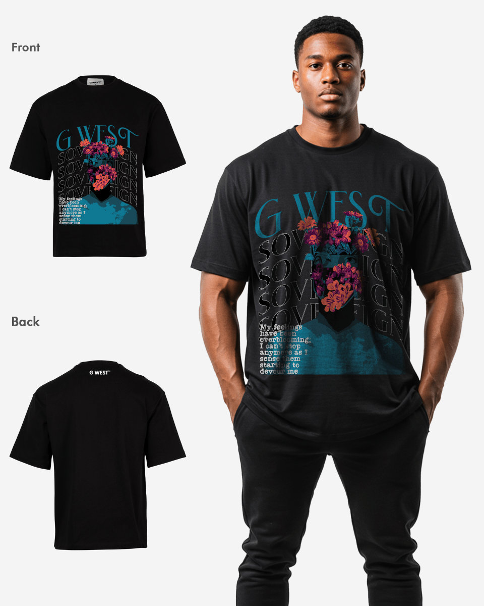 G WEST Sovereign OVERSIZED T-Shirt Mens G West