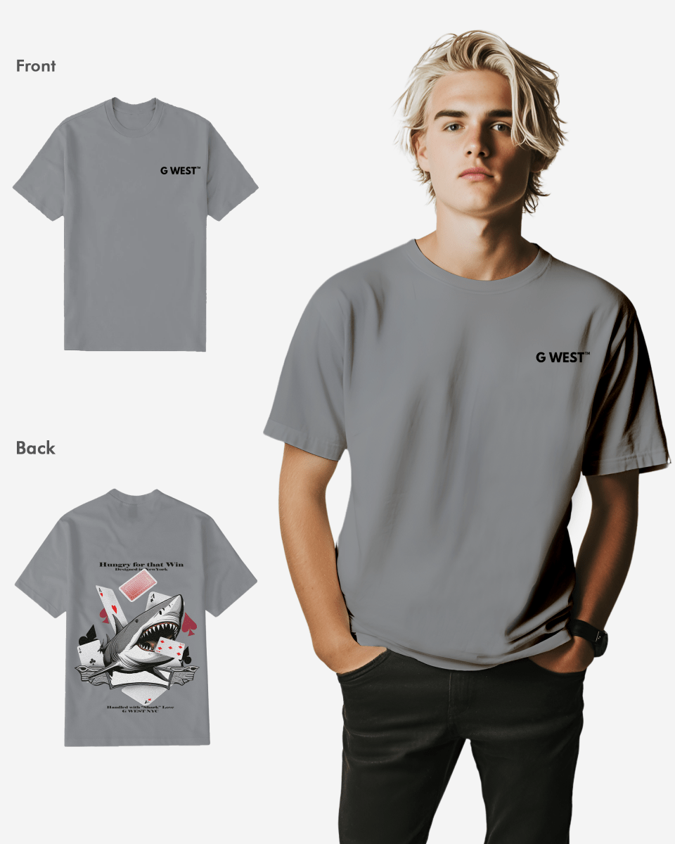G West Mens Spade Of Sharks T Shirt G West