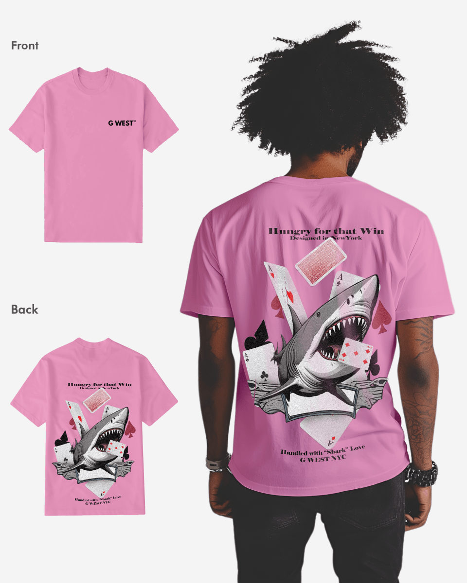 G West Mens Spade Of Sharks T Shirt G West