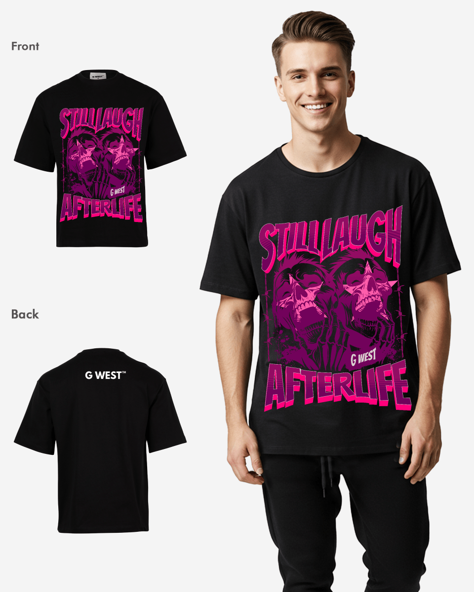 G WEST STILLLAUGH AFTERLIFE OVERSIZED T-Shirt Mens G West