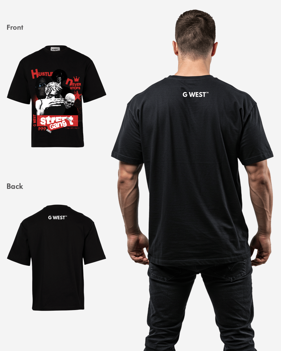 G WEST STREET GANG OVERSIZED T-Shirt Mens G West