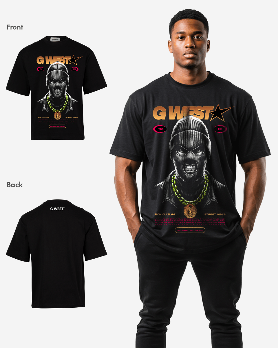 G WEST STREET PHANTOM OVERSIZED T-Shirt Mens G West