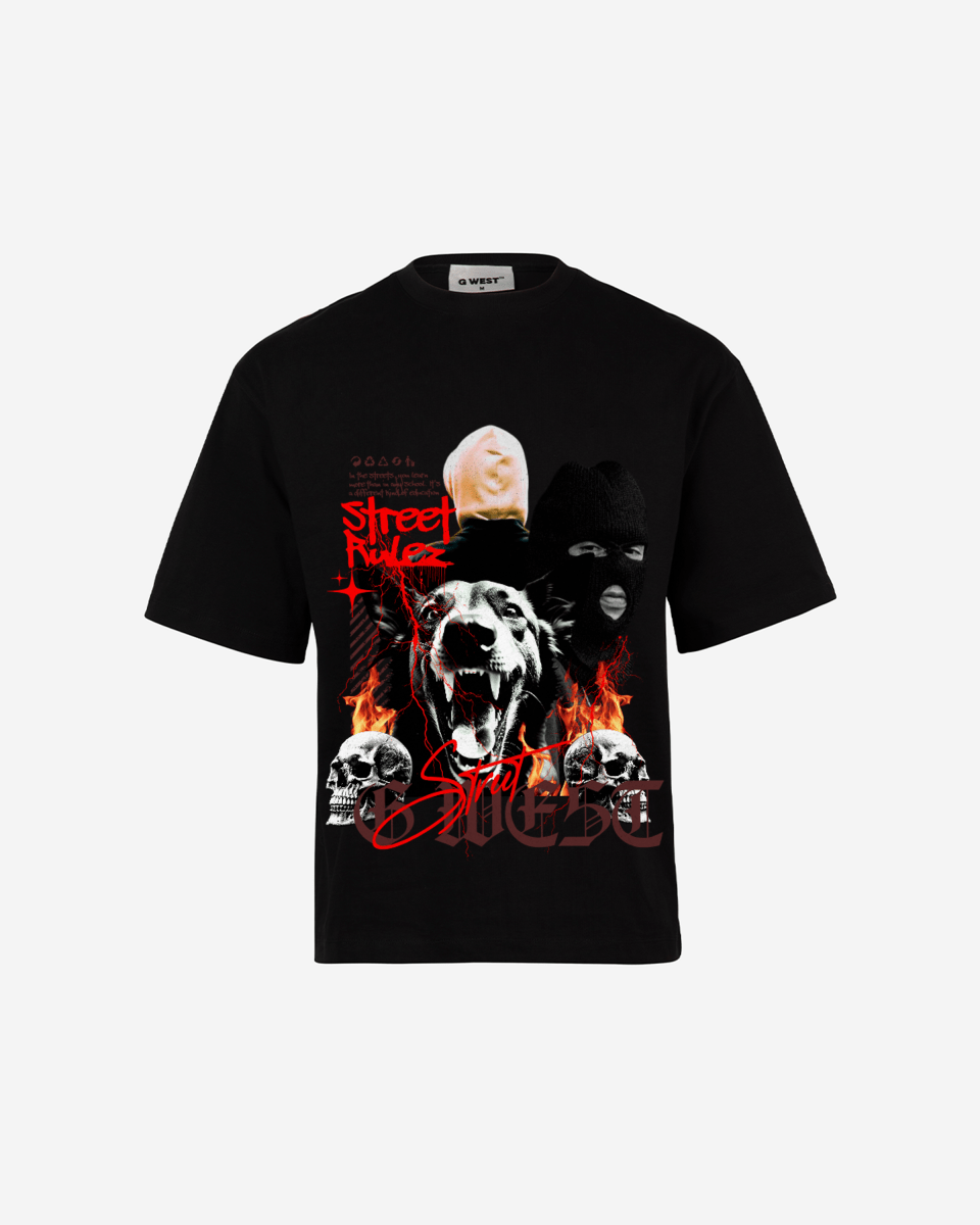 G WEST STREET RULEZ OVERSIZED T-Shirt Mens G West