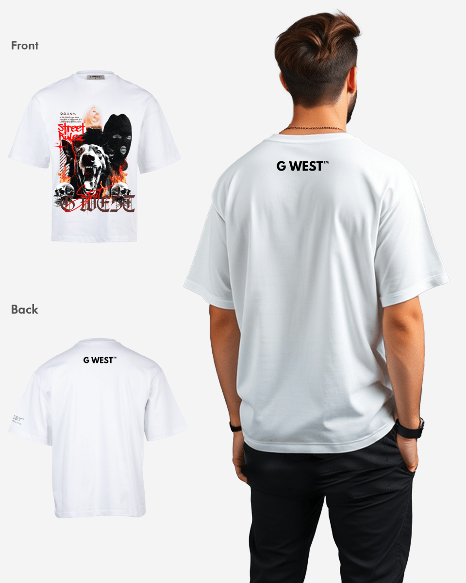 G WEST STREET RULEZ OVERSIZED T-Shirt Mens G West