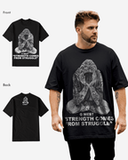 G West Strength Come From Struggle T-Shirt Big and Tall Mens G West