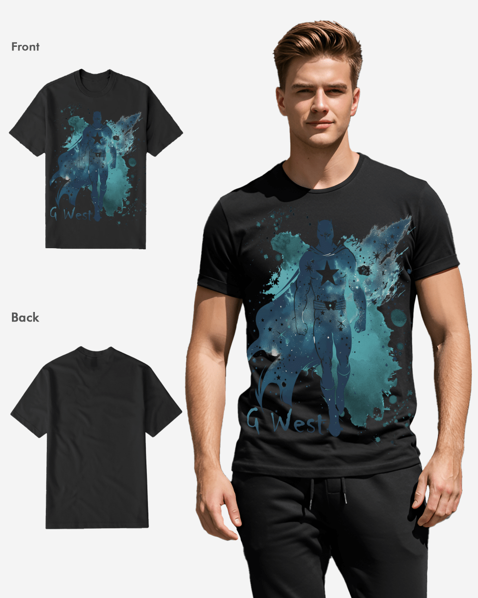 G West Mens Super Hero Tee G West