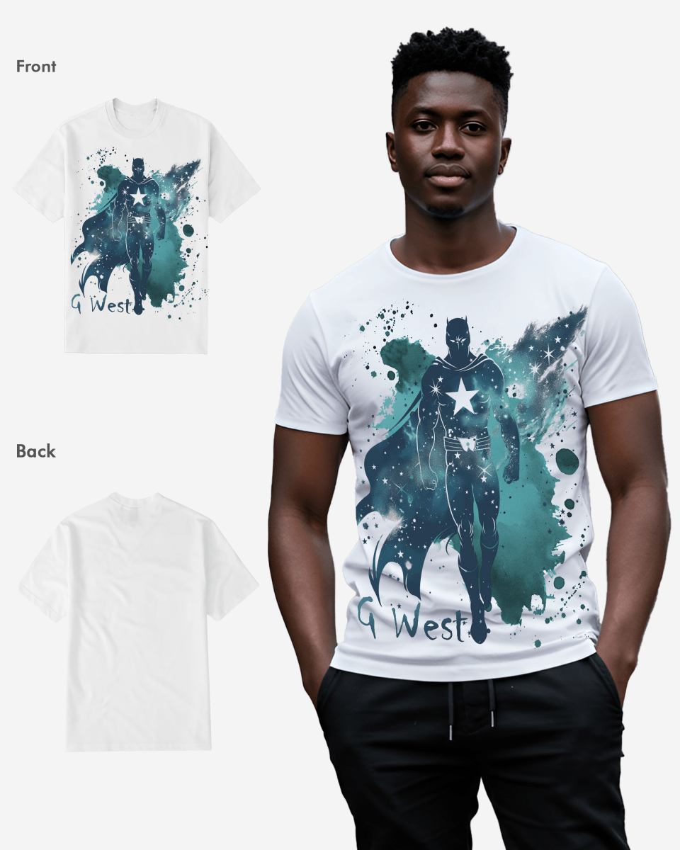 G West Mens Super Hero Tee G West