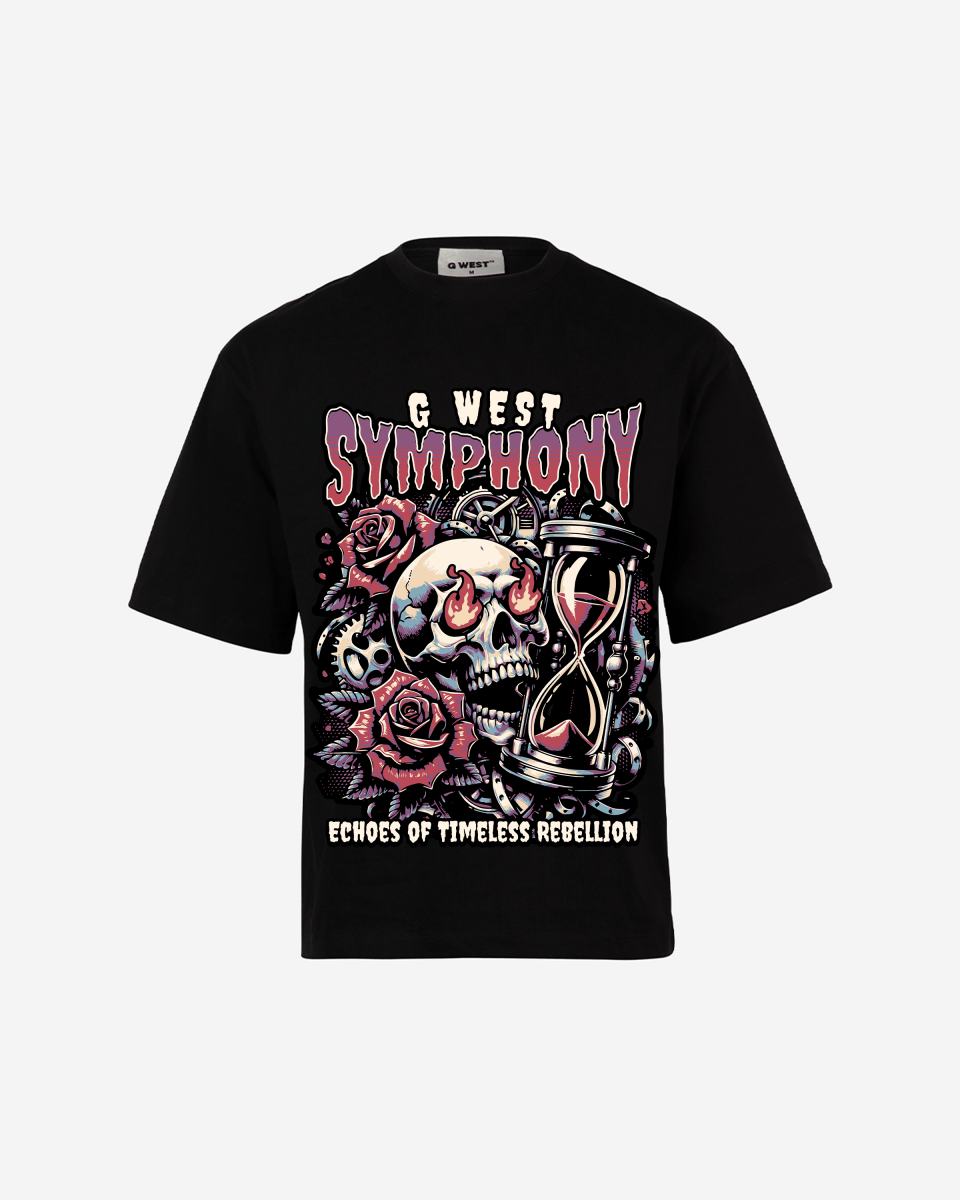 G WEST SYMPHONY Oversized T-Shirt Mens G West