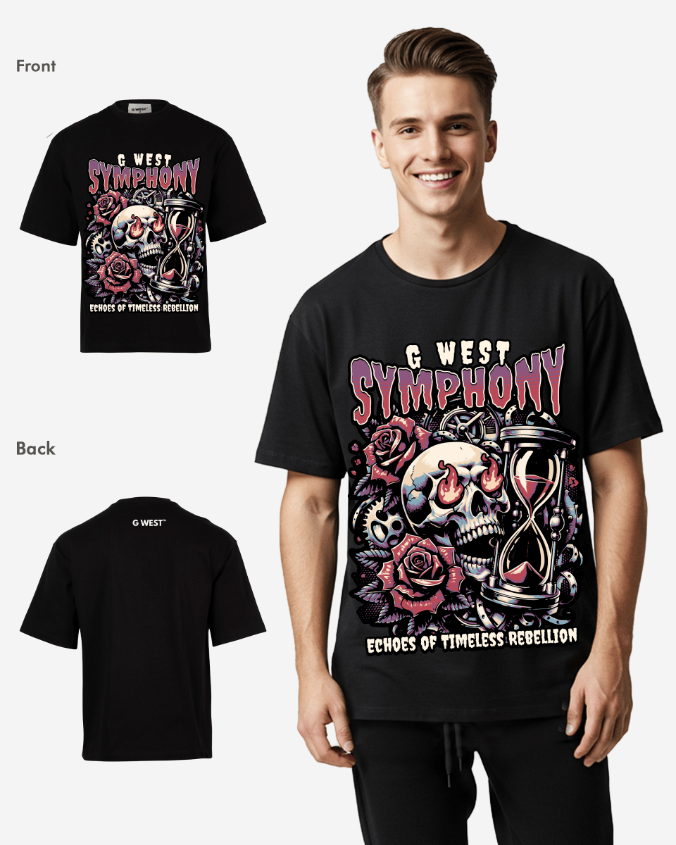 G WEST SYMPHONY Oversized T-Shirt Mens G West