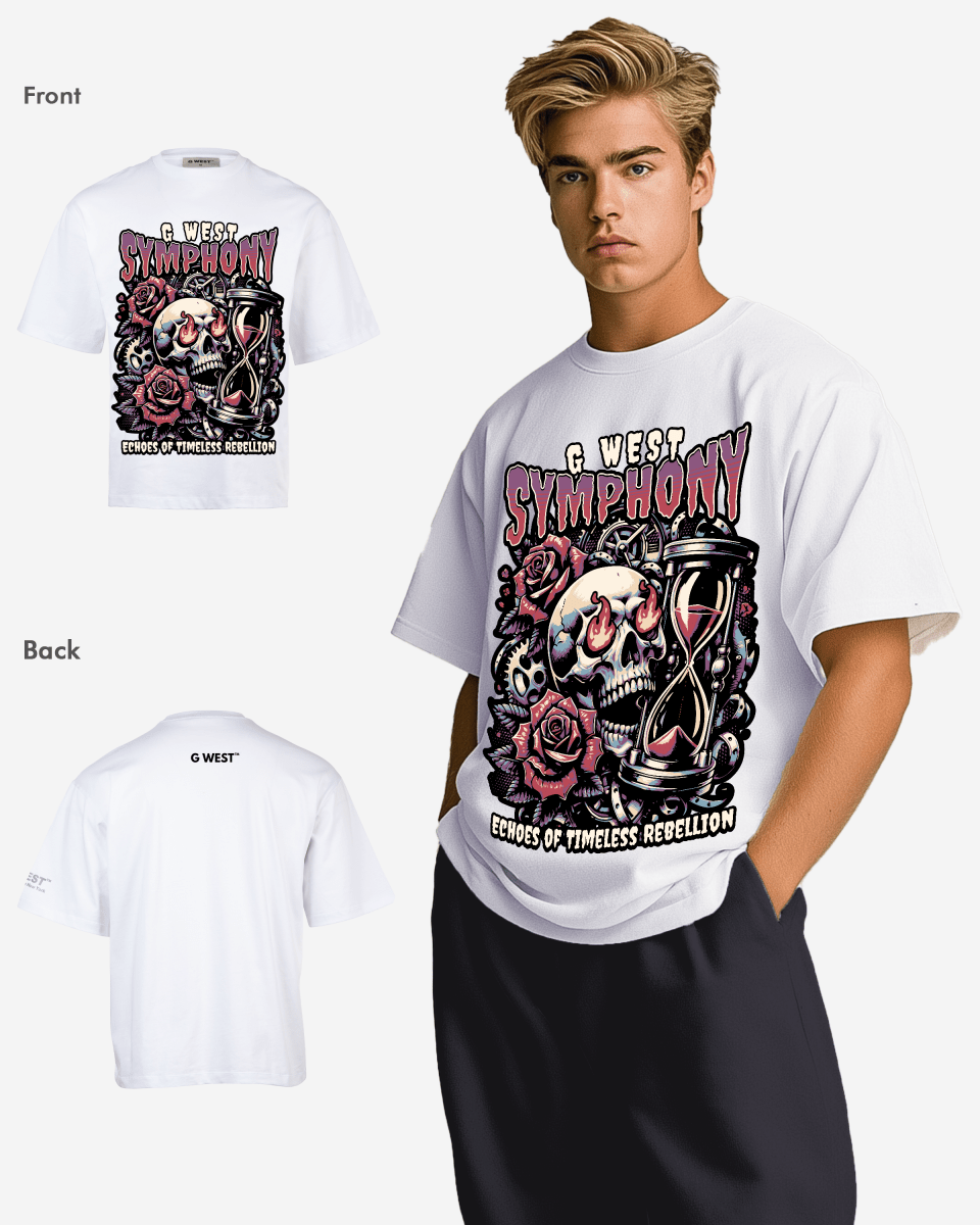 G WEST SYMPHONY Oversized T-Shirt Mens G West
