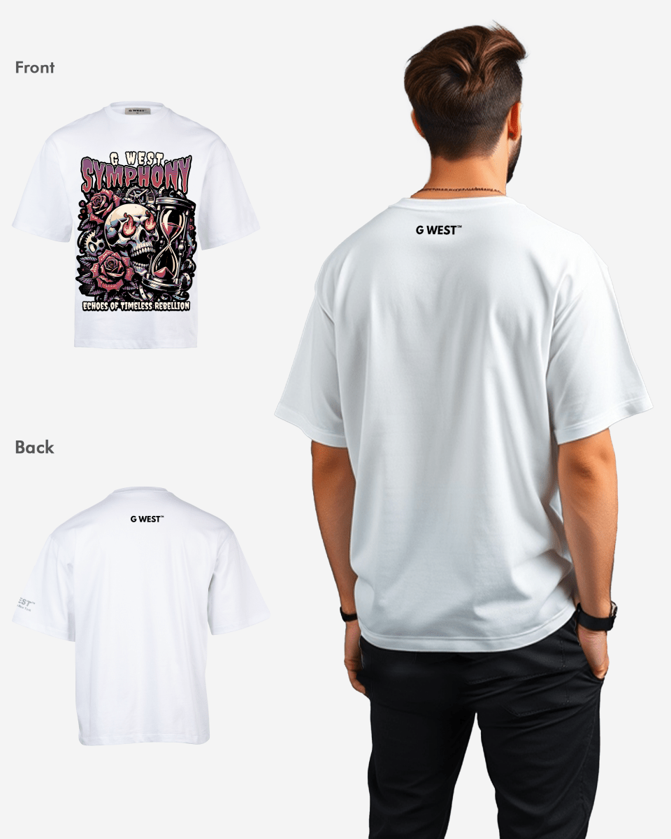 G WEST SYMPHONY Oversized T-Shirt Mens G West