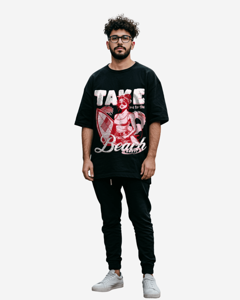 Camiseta extragrande para hombre G West Take Me To The Beach