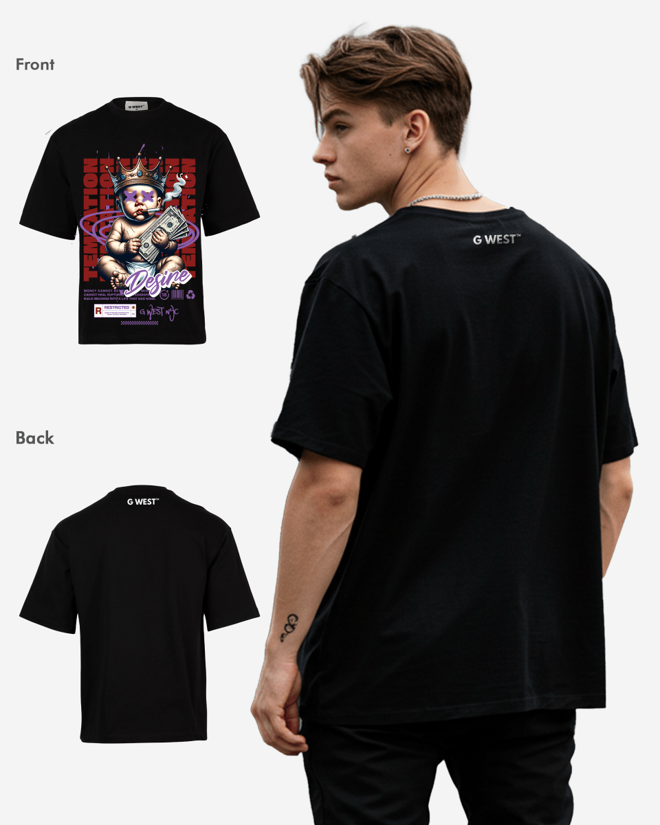 G WEST TEMPTATION DESIRE OVERSIZED T-Shirt Mens G West