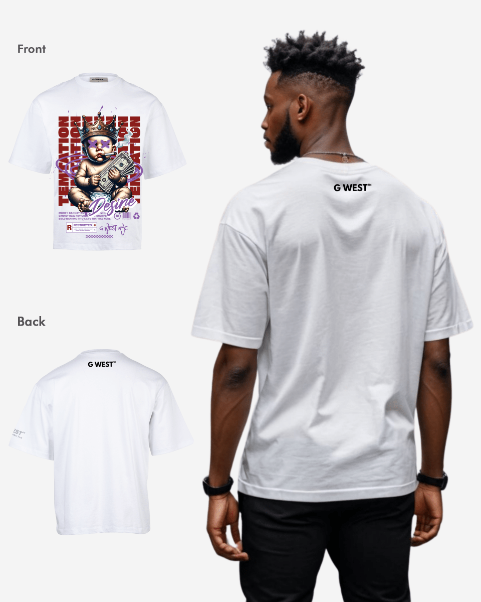 G WEST TEMPTATION DESIRE OVERSIZED T-Shirt Mens G West
