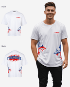 G West Tennessee Blood Arch Logo Oversized T-Shirts G West
