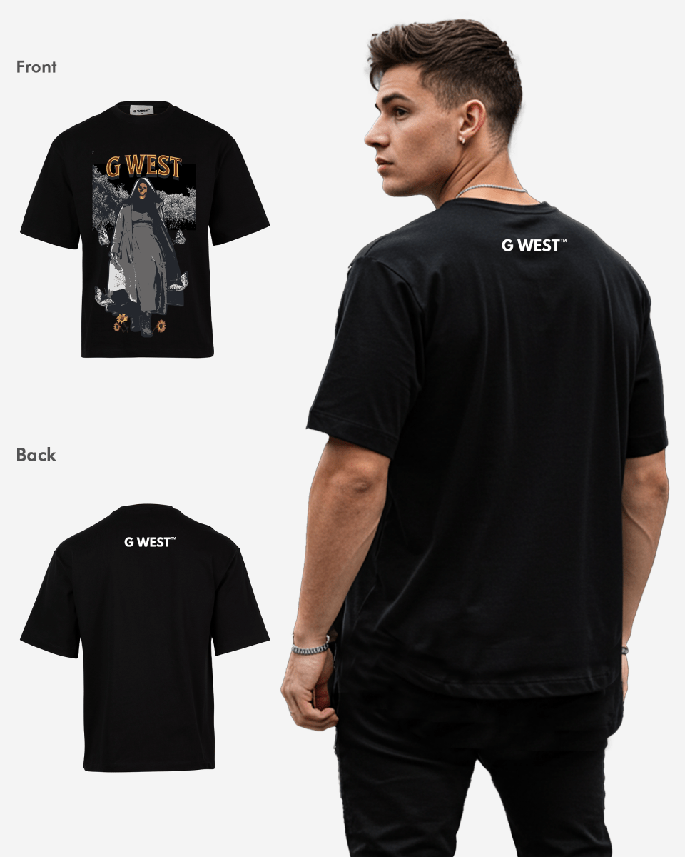 G West the dark blossom OVERSIZED T-Shirt Mens G West