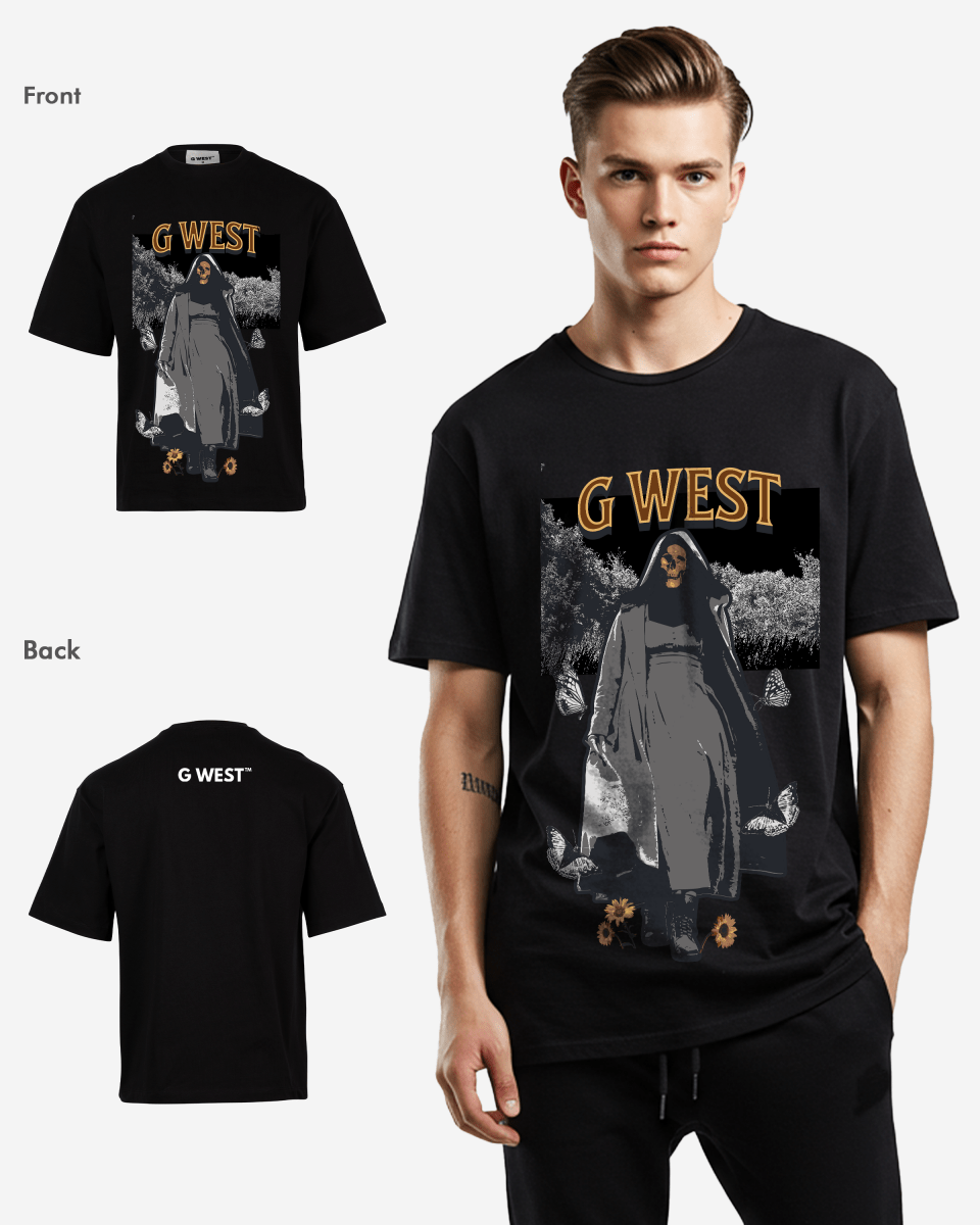 G West the dark blossom OVERSIZED T-Shirt Mens G West