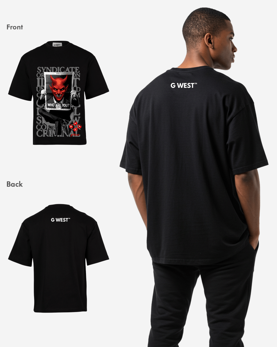 G WEST THE DEVIL SPEAKS OVERSIZED T-Shirt Mens G West
