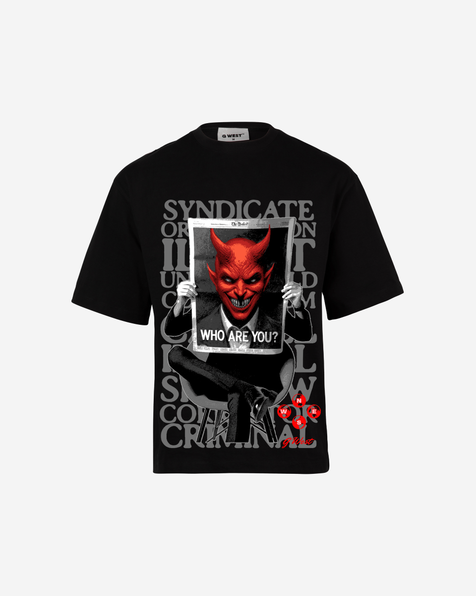 G WEST THE DEVIL SPEAKS OVERSIZED T-Shirt Mens G West
