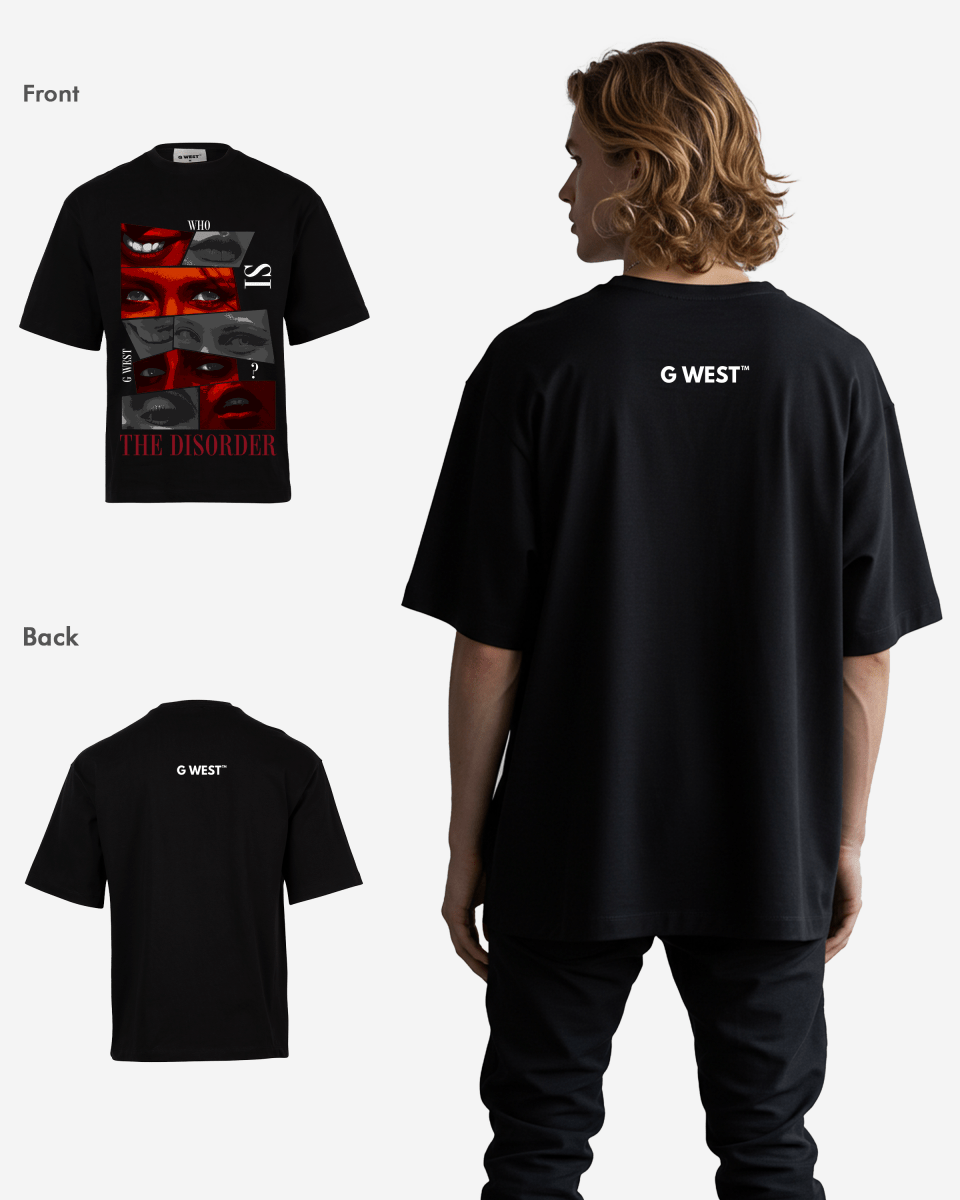 G WEST The DisorderOversized T-Shirt Mens G West