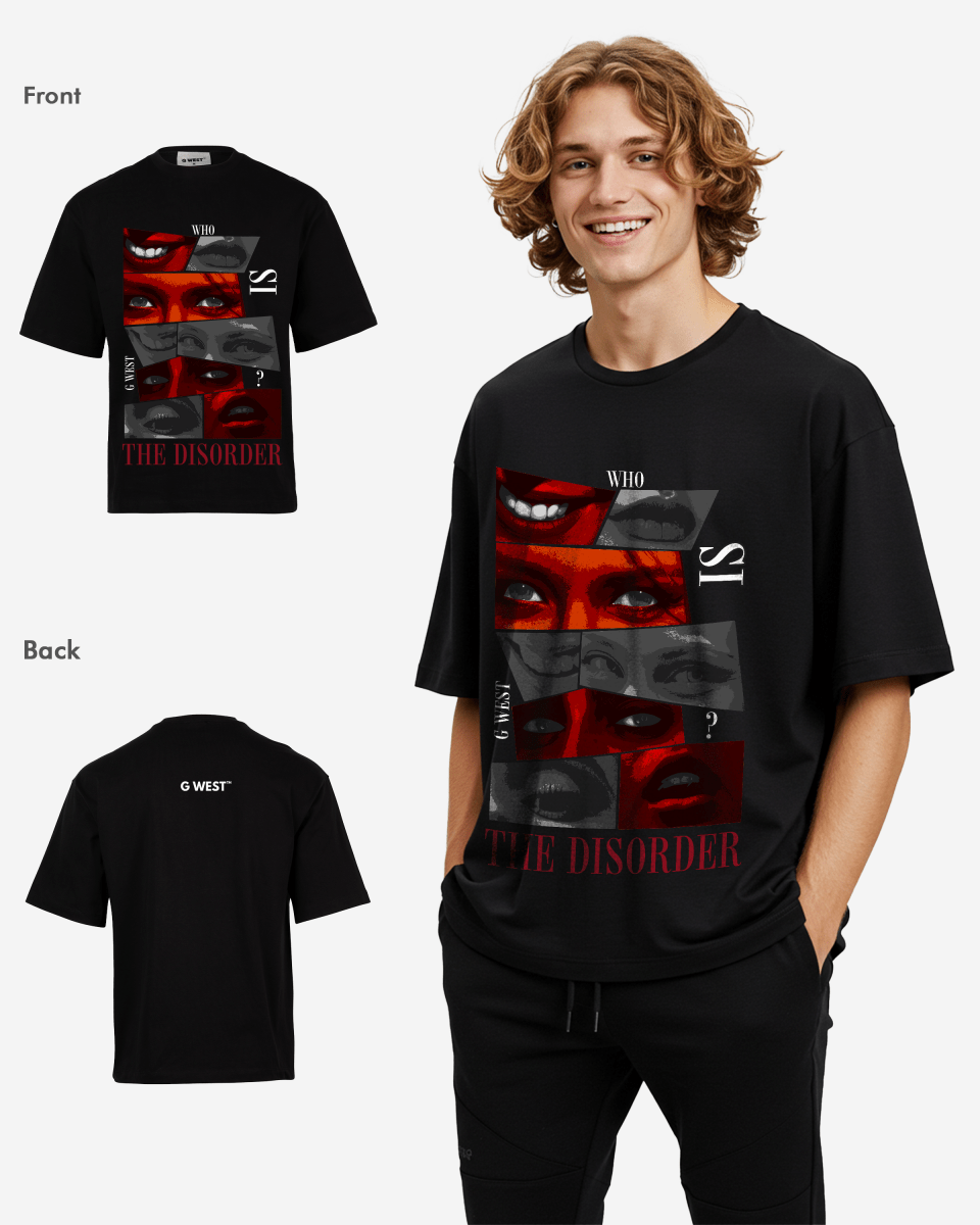 G WEST The DisorderOversized T-Shirt Mens G West