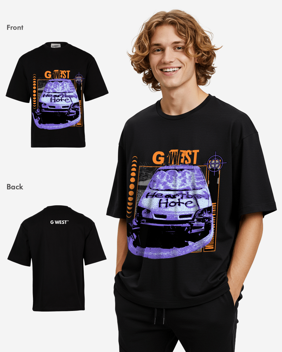 G West the heartbreak ride Oversized T-Shirt Mens G West