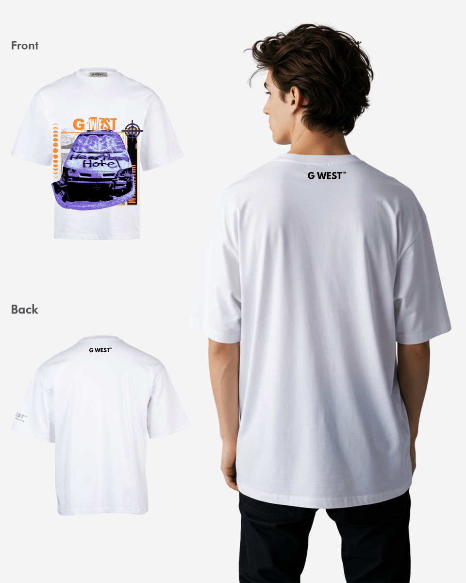 G West the heartbreak ride Oversized T-Shirt Mens G West