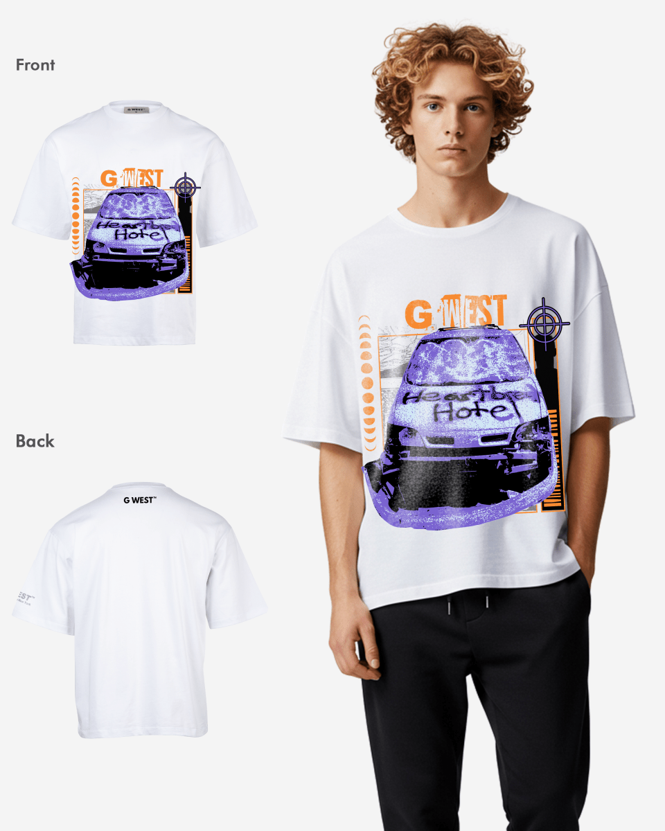 G West the heartbreak ride Oversized T-Shirt Mens G West