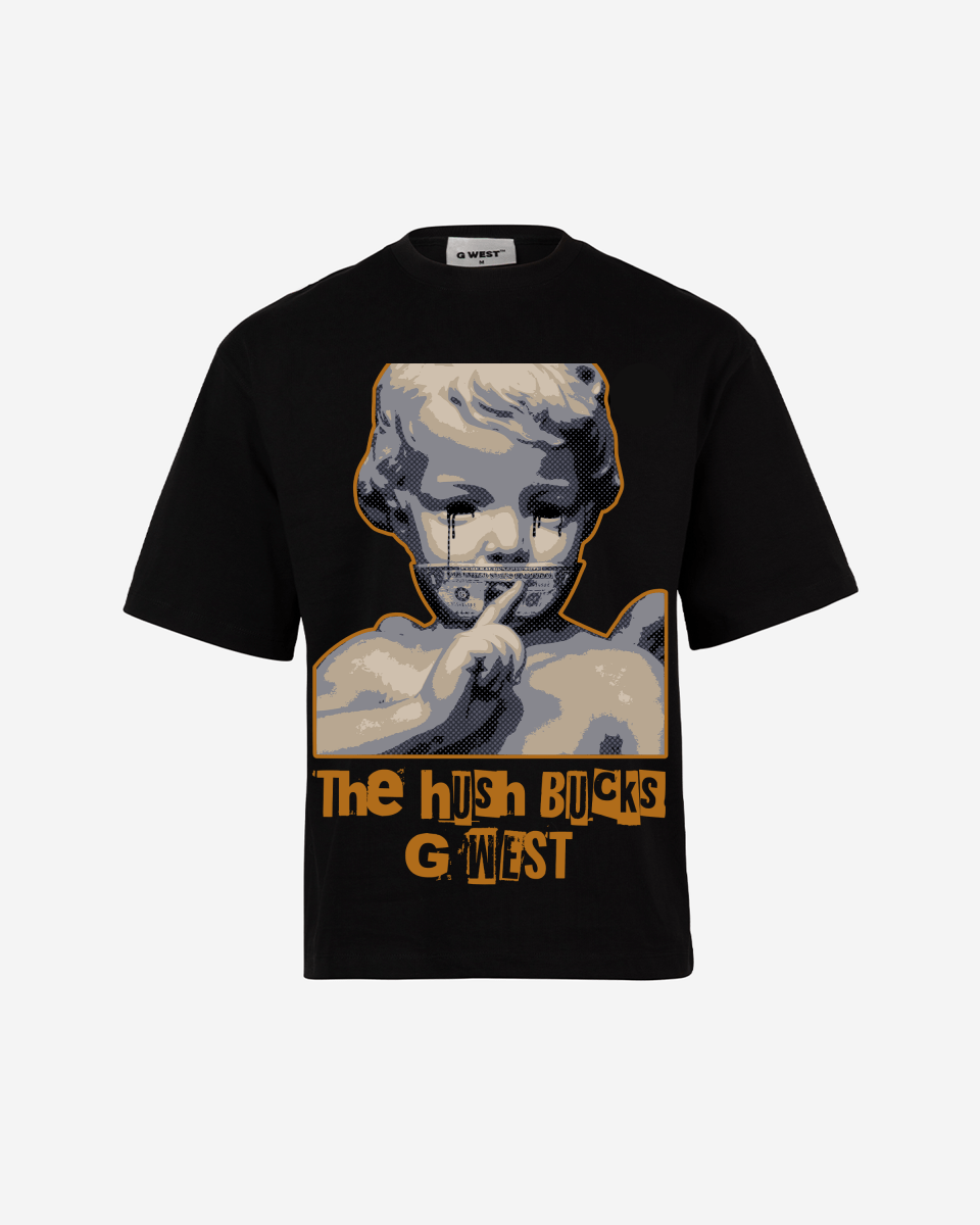 G WEST The Hush Bucks Oversized T-Shirt Mens G West