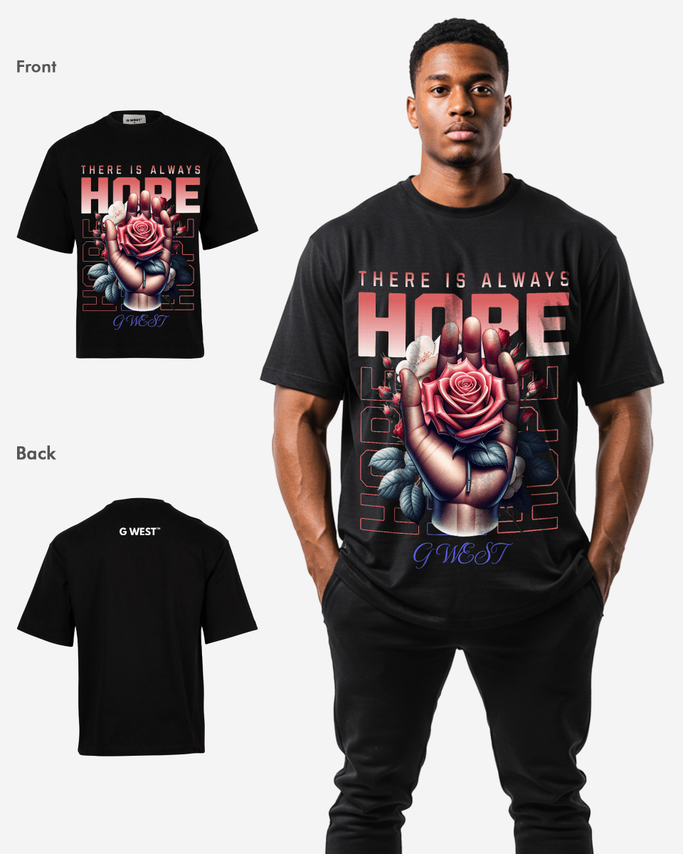 G WEST THERE IS ALWAYS HOPE OVERSIZED T-Shirt Mens G West