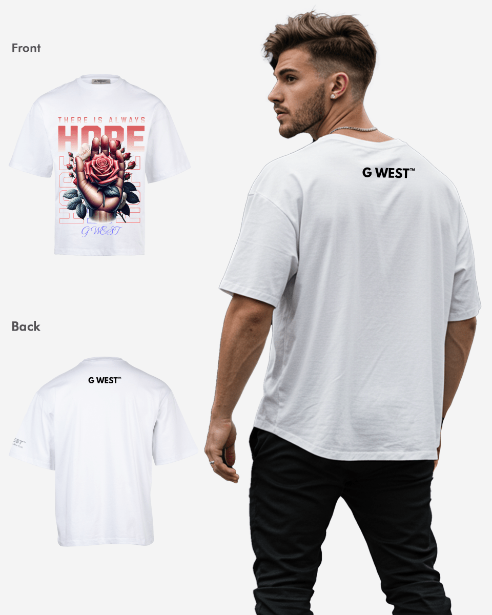 G WEST THERE IS ALWAYS HOPE OVERSIZED T-Shirt Mens G West