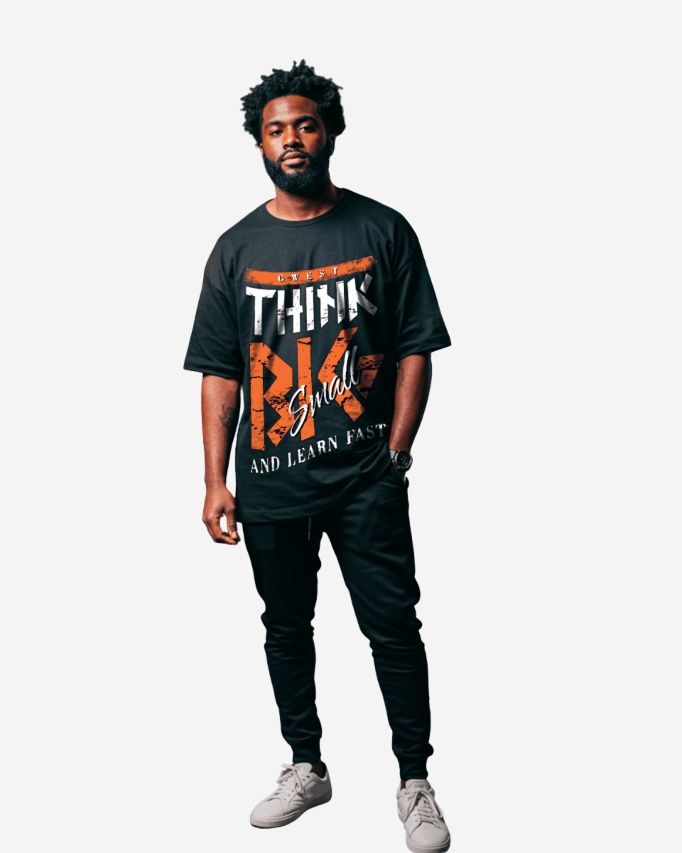 Camiseta extragrande para hombre G West Think Big