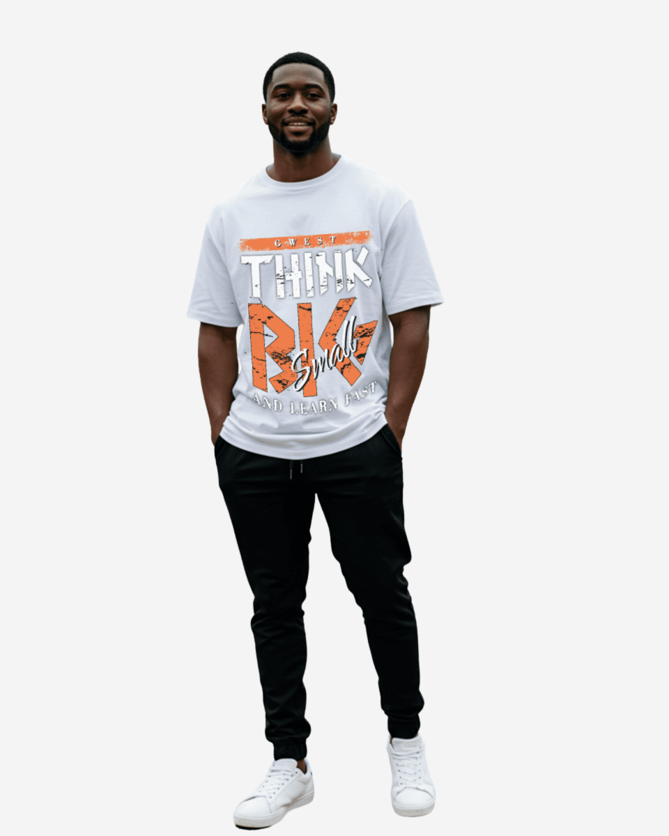 Camiseta extragrande para hombre G West Think Big