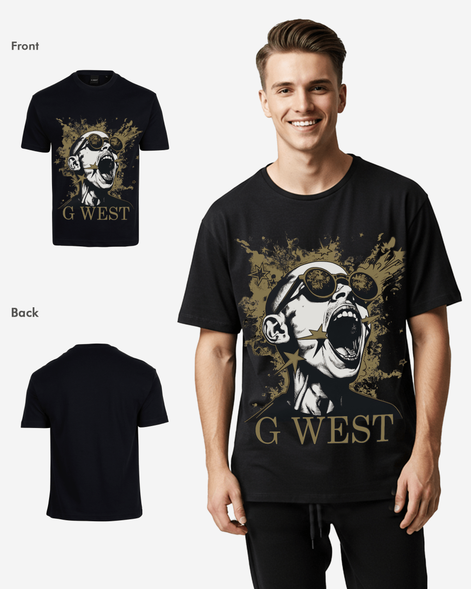 G West Mens Too Loud Oversized Tee G West