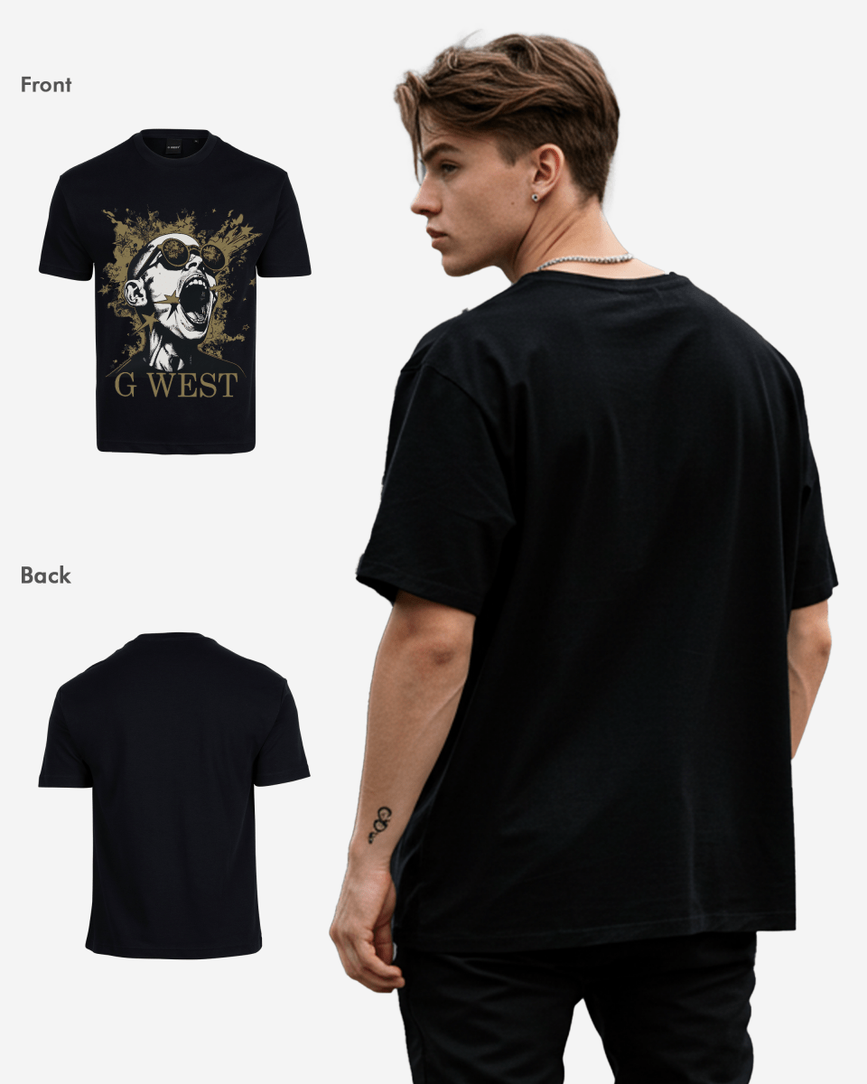 G West Mens Too Loud Oversized Tee G West