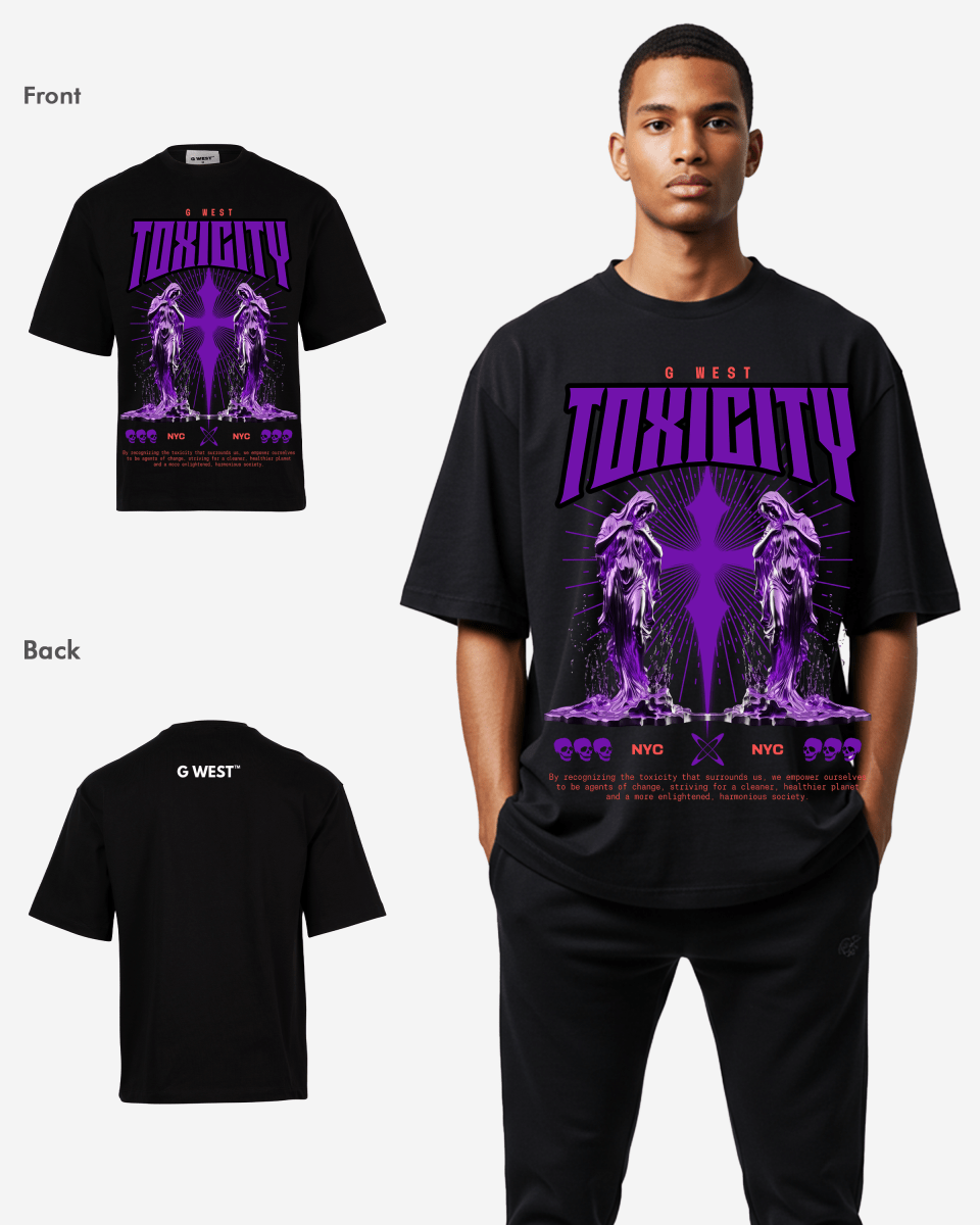 G WEST TOXICITY OVERSIZED T-Shirt Mens G West