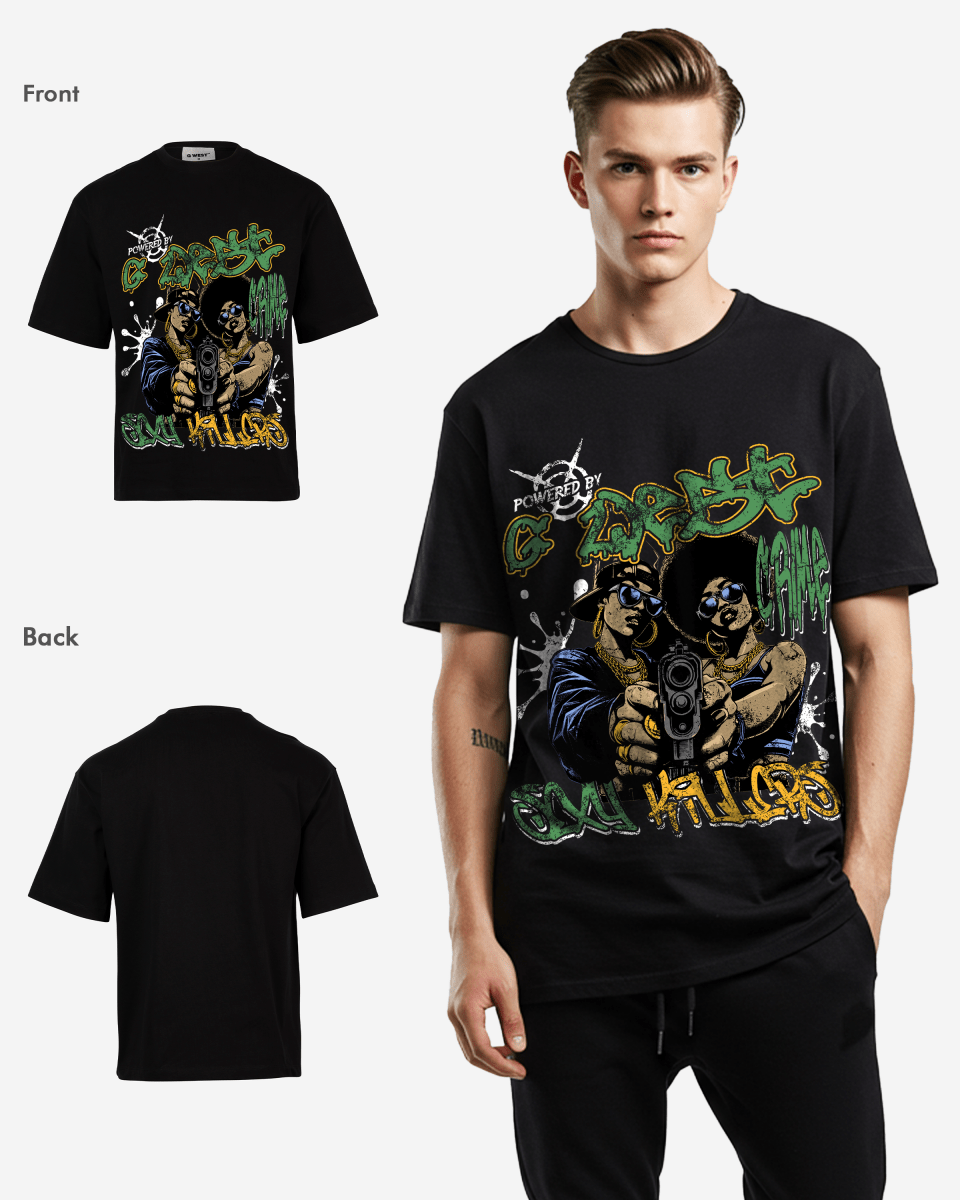 G West Trigger Twins Oversized Tee G West