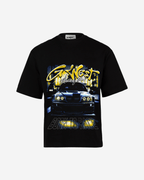 G West Mens Ultra Speed Premium Oversized Tee Front And Back Print G West