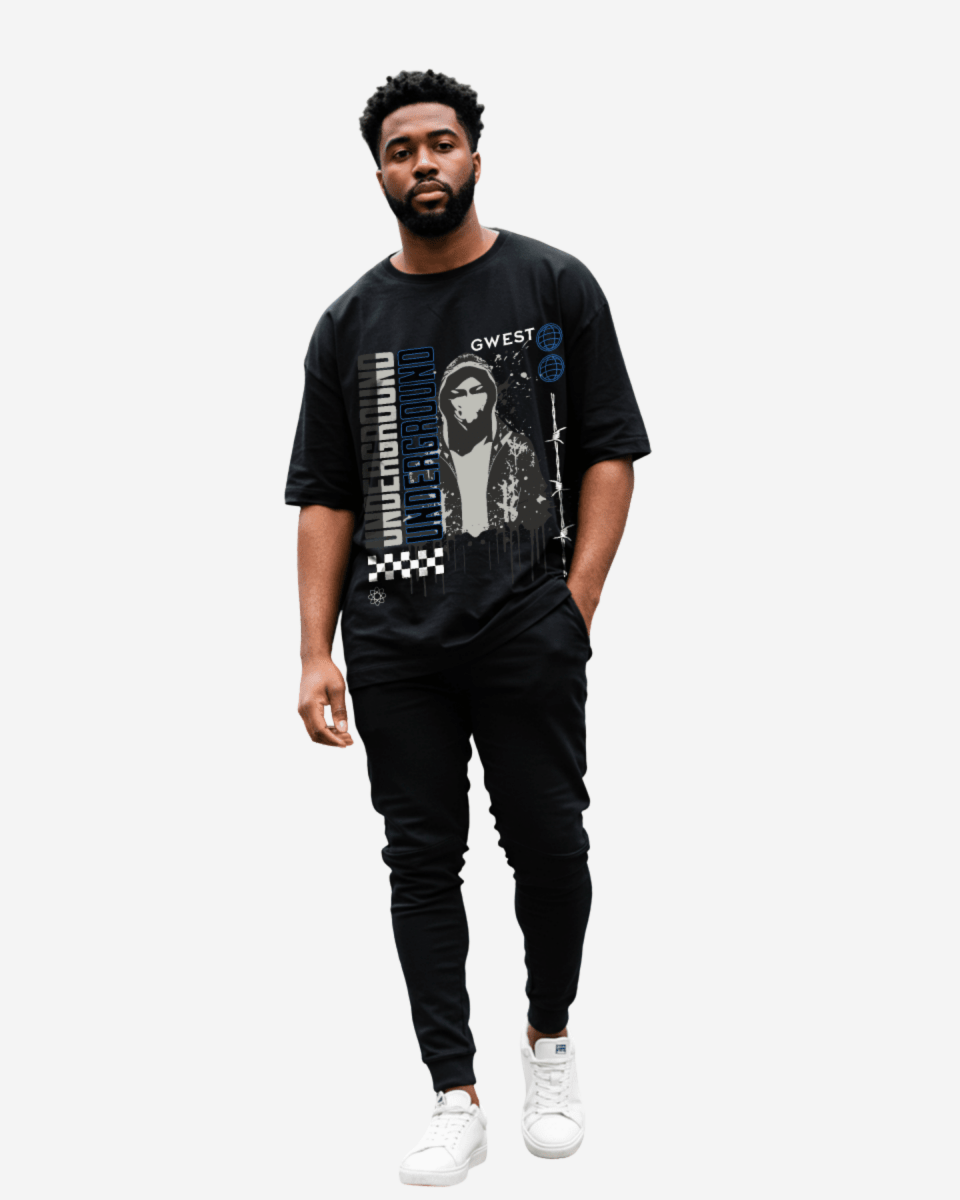 Camiseta de hombre extragrande G West Underground