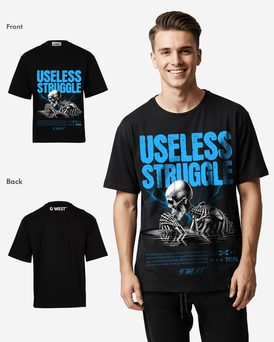 G WEST USELESS STRUGGLE OVERSIZED T-Shirt Mens G West